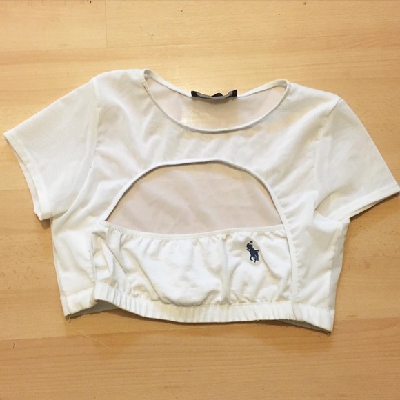 frankie collective Tops - Frankie collective polo cut out cropped tee